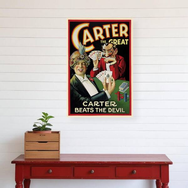 HomeRoots Market Vintage 1922 Carter Vintage Magic Poster Wooden