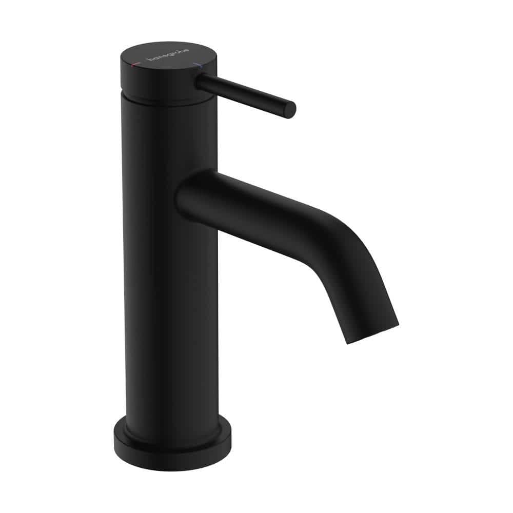 Matte Black Single Handle Ceramic Disc Bathroom Faucet