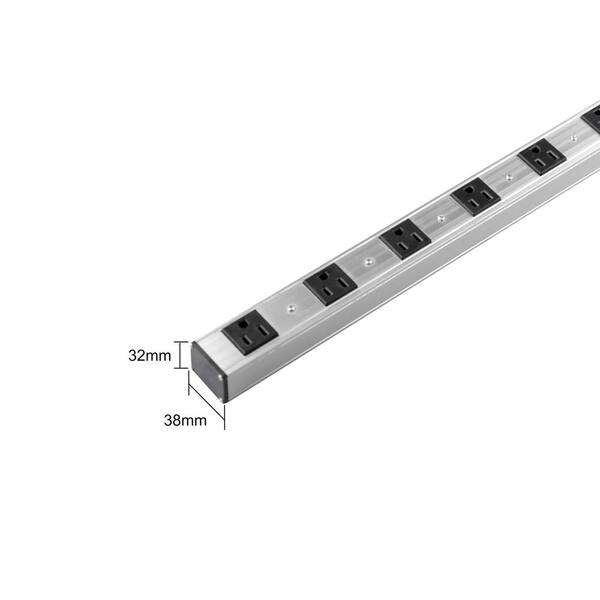 ProX 32 Ft Stage Power Multi-Outlet Stringer – 12 AWG, 3-Prong Outlets, 120V