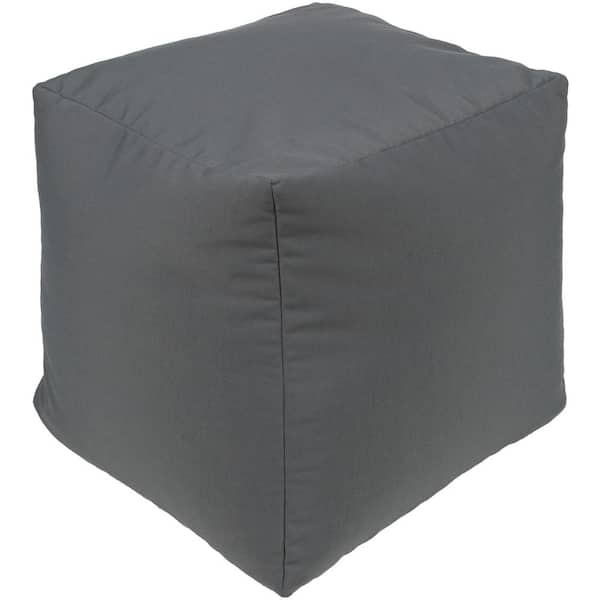 Livabliss Doralee Accent Pouf in Gray