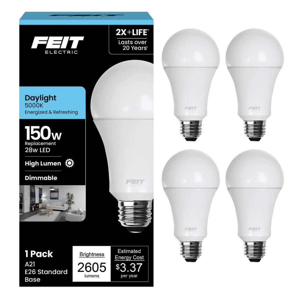 Feit Electric 150-Watt Equivalent A21 Dimmable General Purpose E26
