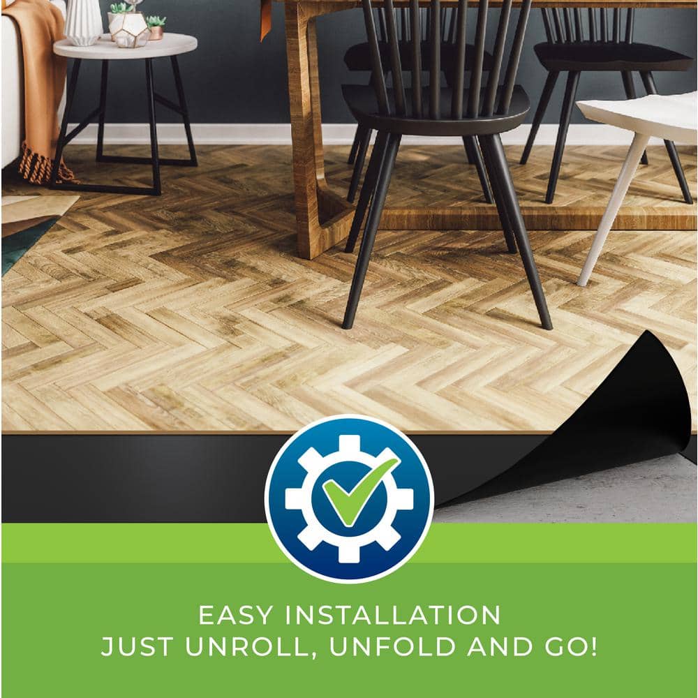 Black 30" x 40' Waterproofing Underlayment Film