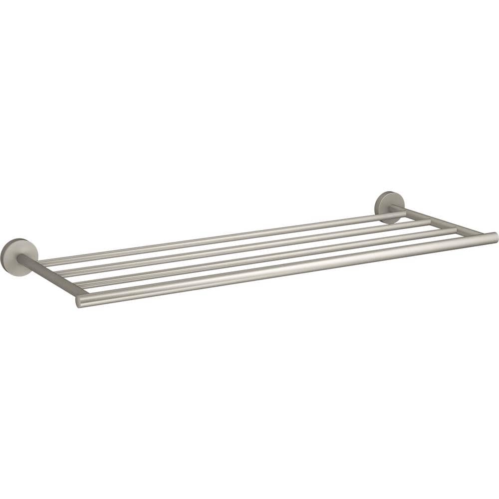 KOHLER Elate 4Bar Hotelier Towel Rack in Vibrant Brushed Nickel K27294BN The Home Depot