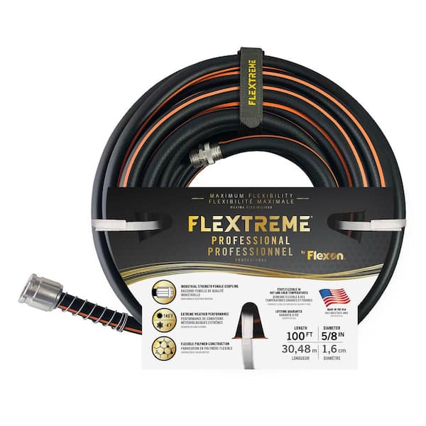 Flexon Flextreme Pro 5/8 in. x 100 ft. Performance Rubber Garden Hose