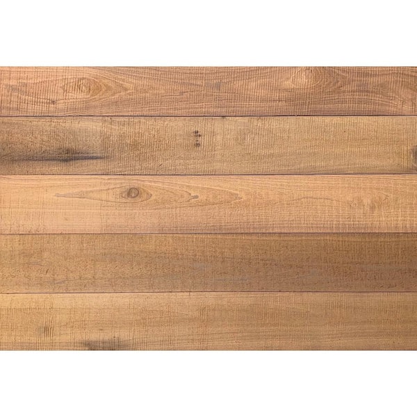 Thermo-Treated 1/4 in. x 5 in. x 4 ft. Holey Warp Resistant Barn Wood Wall Planks (10 sq. ft. per 6-Pack)