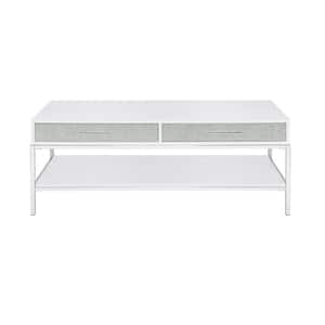 Mirage 47 in. Mirrored Rectangle Cocktail Coffee Table