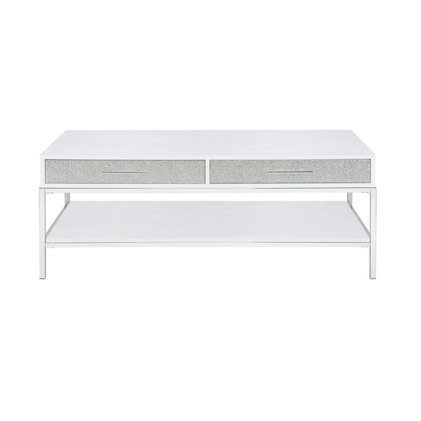 Steve Silver Mirage 47 in. Mirrored Rectangle Cocktail Coffee Table