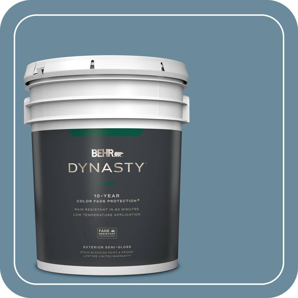 5 gal. #550F-5 Winter Lake Semi-Gloss Exterior Stain-Blocking Paint & Primer price history on PriceWatchPro