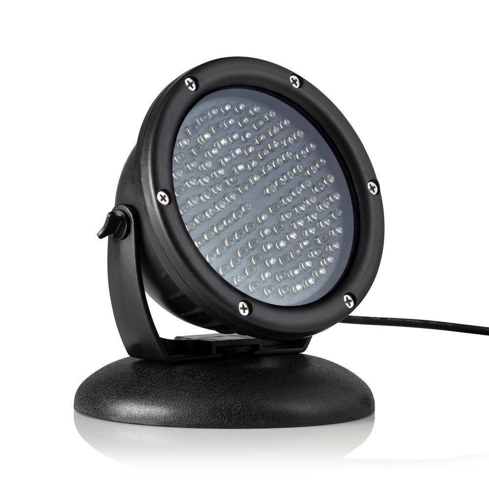 Black Weatherproof LED Outdoor Spotlight with Transformer
