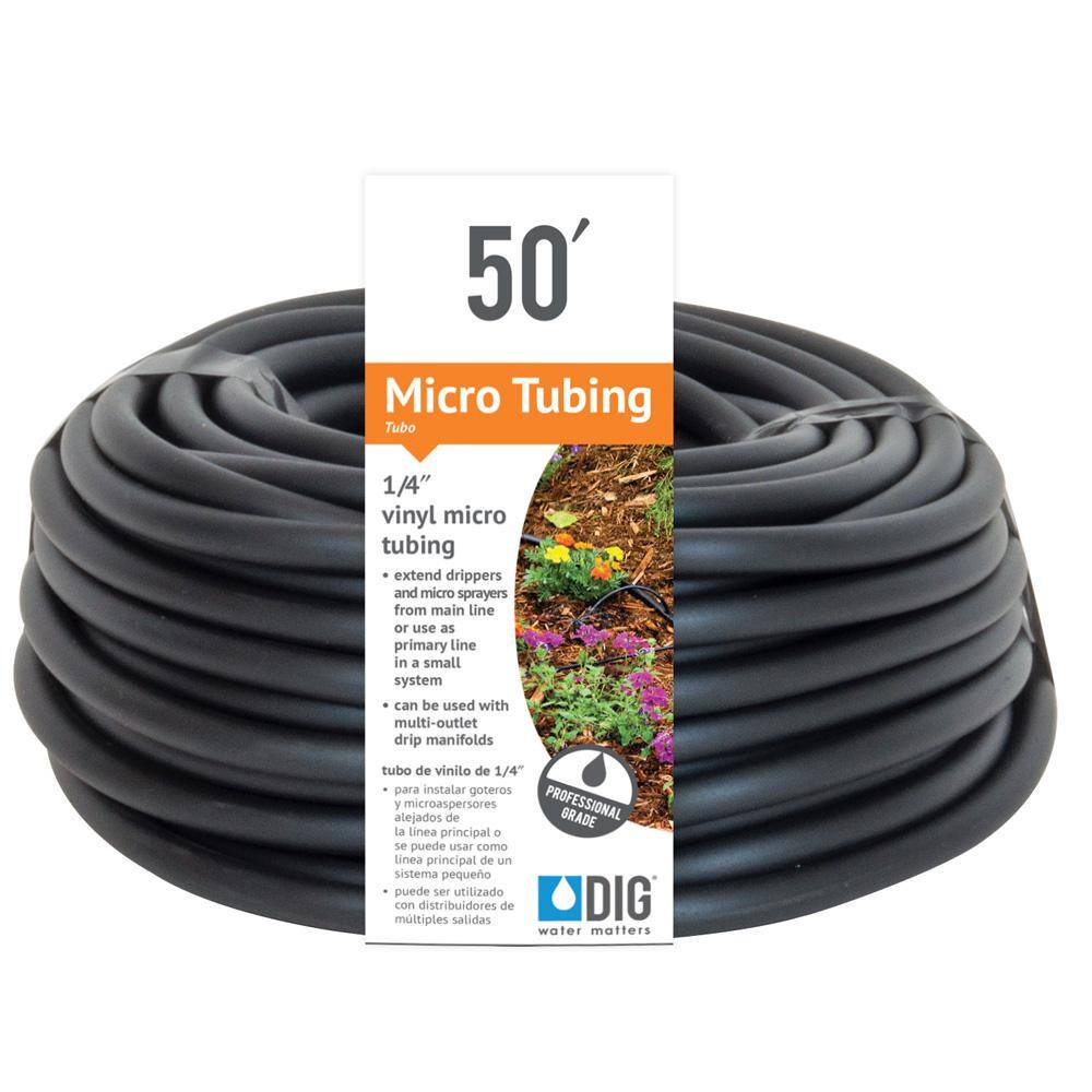 DIG 1/4 in. x 50 ft. Vinyl Micro Drip Tubing B38 - The Home Depot