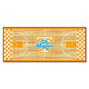 Tennessee Orange 2.5 ft. x 6 ft. Court Runner Area Rug