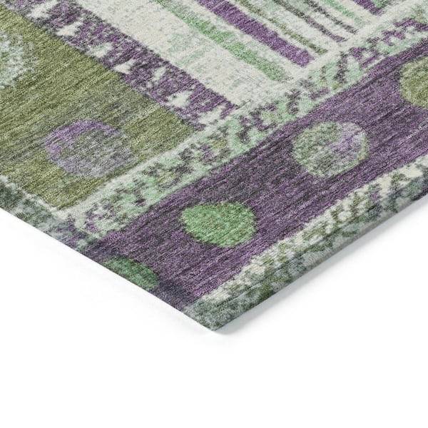 Chantille Machine Washable Indoor/Outdoor Abstract ACN1963 Purple 3 ft. x 5 ft. Area Rug