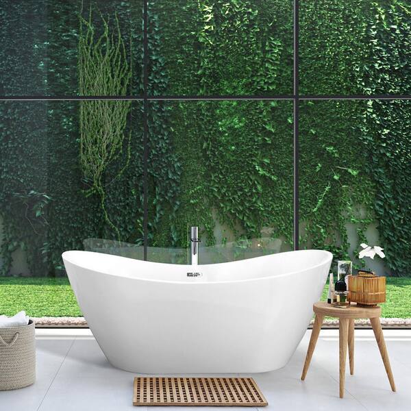 Altair Alana 70 in. Acrylic Flatbottom Non-Whirlpool Soaking