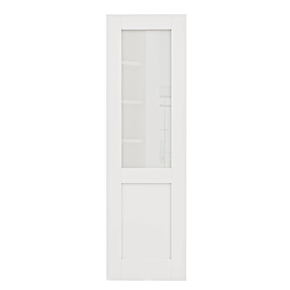 ARK DESIGN 24 in. x 80 in. Solid Core MDF 1/2 Frosted Glass ...