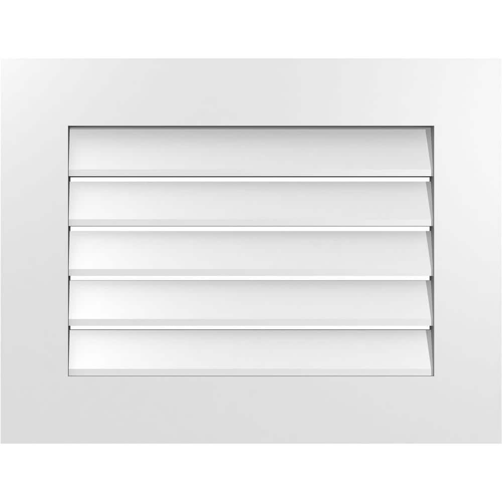 26 in. x 20 in. Vertical Surface Mount PVC Gable Vent: Functional with Standard Frame price history on PriceWatchPro