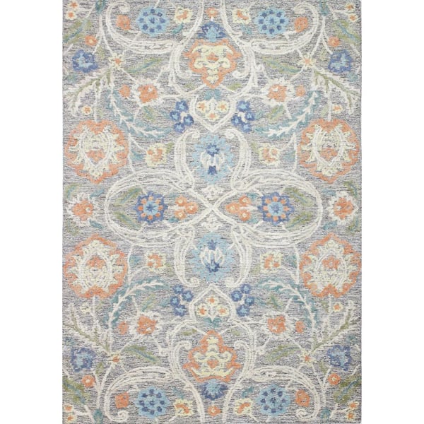 BASHIAN Verona Taupe 3 ft. x 8 ft. (2'6" x 8') Geometric Transitional Runner