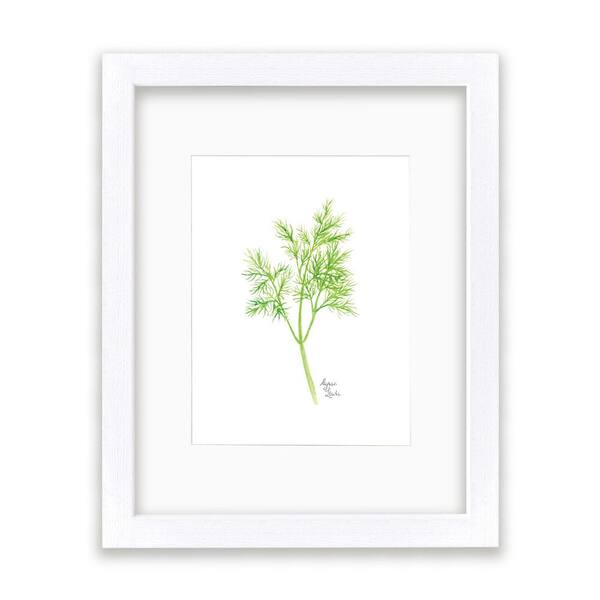 Unbranded Nature's Lace 2 "Dill" by Alyssa Lewis Individual White Framed with Mat Nature Art Print 24 in. x 18 in.