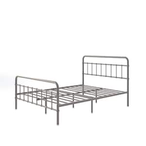 Florence Gray Metal Frame Full Platform Bed