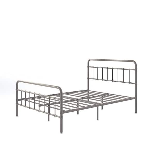 Zinus Florence Gray Metal Frame Full Platform Bed