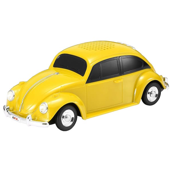 BT-1960 Retro Car Portable Bluetooth True Wireless Speaker with Speakerphone in Yellow
