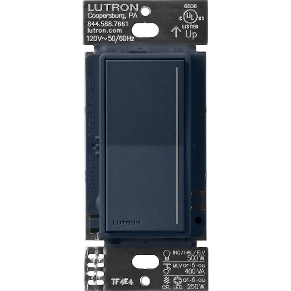 Lutron Sunnata Pro LED+ Touch Dimmer Switch, for 500W ELV/MLV, 250W LED, Single Pole/Multi Location, Deep Sea (ST-PRO-N-DE)
