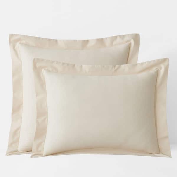 Brushed Sand Cotton Euro Sham