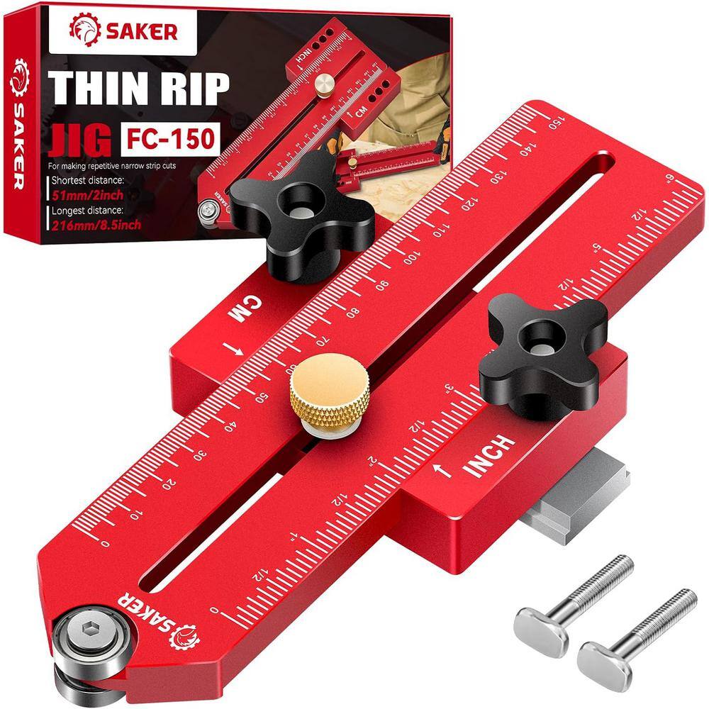 Thin Rip Jig Table Saw Jig Guide, Making Repetitive Narrow Strip Cuts, Fit 
