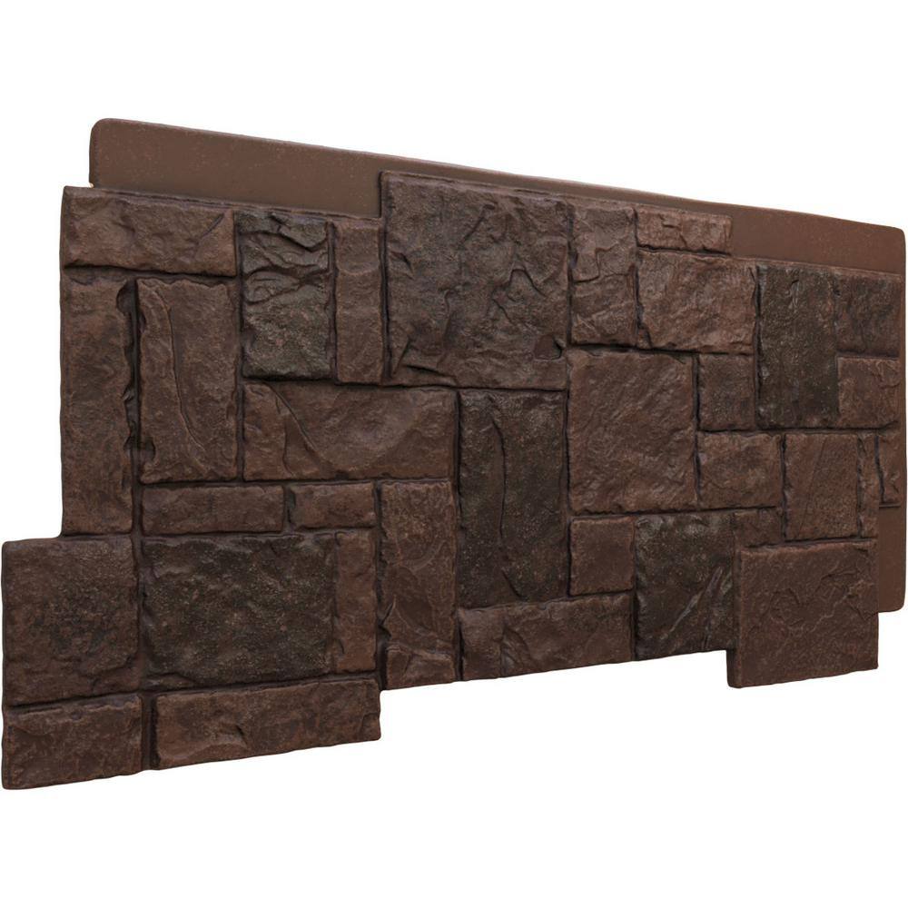 Deep Creek Castle Rock Faux Stone Siding Panel, 49" x 24.5"