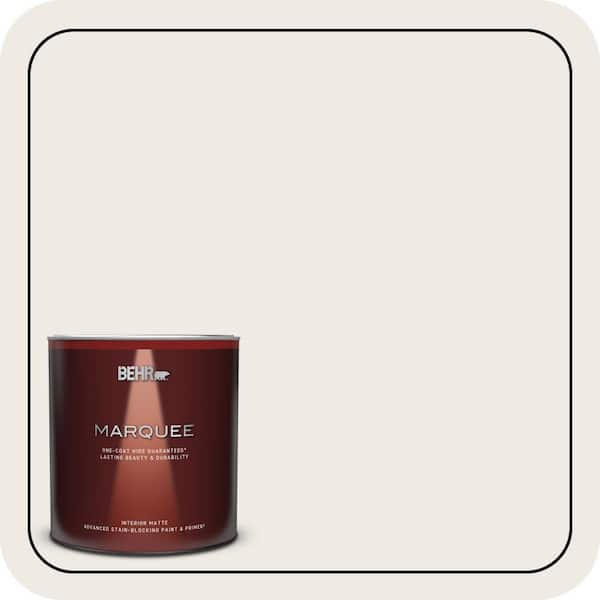 BEHR MARQUEE 1 qt. #GR-W8 Arcade White Matte Interior Paint & Primer