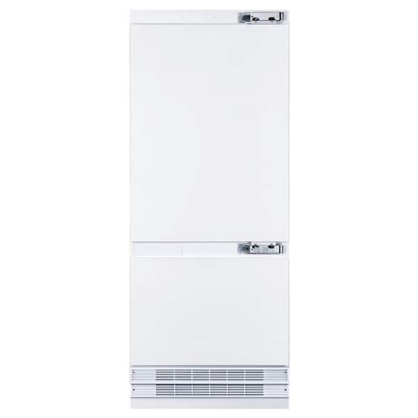 30 in. Panel Ready 16 cu. ft. counter depth Bottom Freezer Refrigerator with internal water dispenser and ice maker