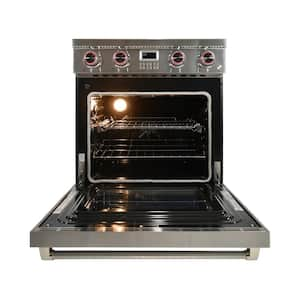 30 in. 4-Element Slide-In Electric Range in Stainless Steel with Convection