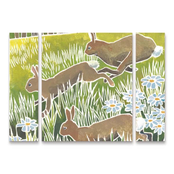Trademark Fine Art Kathrine Lovell Wild Woodland II 3-Piece Panel Set Unframed Photography Wall Art 30 in. x 41 in.