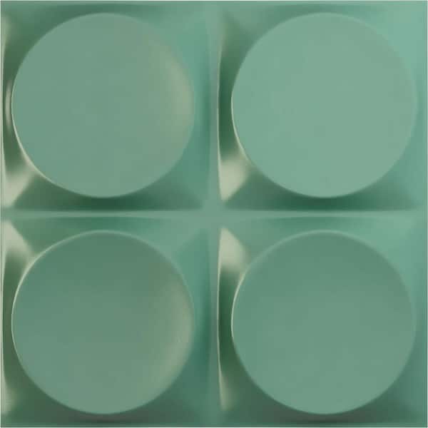 Ekena Millwork 11 7/8 in. x 11 7/8 in. Adonis EnduraWall Decorative 3D Wall Panel, Sea Mist (12-Pack for 11.76 Sq. Ft.)