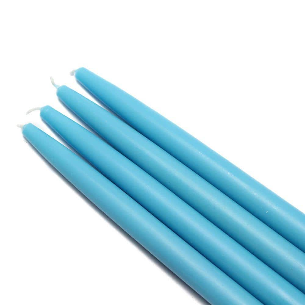 UPC 685024159714 product image for Zest Candle 10 in. Turquoise Taper Candles (12-Set) | upcitemdb.com