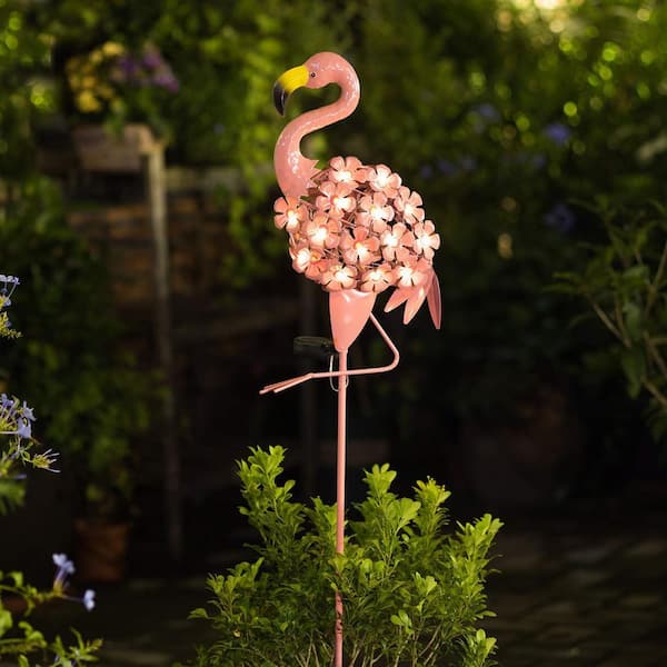 ライト・ランタン 10-BAKO SG LINDOR ver.-FLAMINGO- Amazon.com : Solar Flamingo Lights Outdoor | Pink Flamingo Yard
