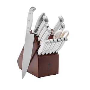 Grey Calphalon Classic SharpIN Stainless-Steel 15-Piece Knife Set