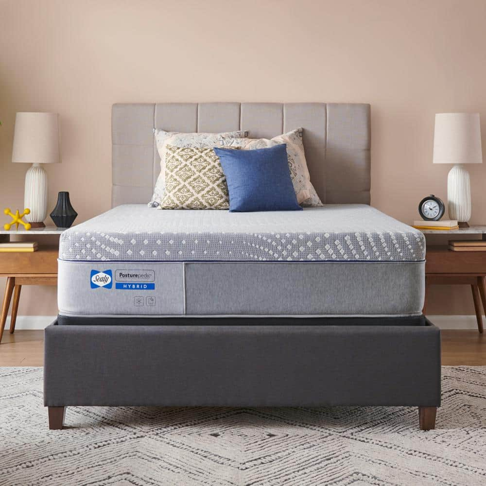 Sealy Posturepedic Lacey Twin Soft Hybrid 13 in. Mattress Set