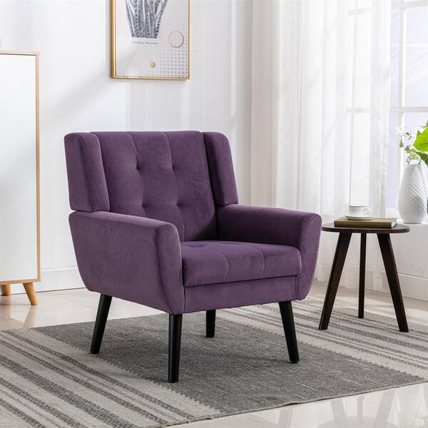 grey and purple accent chairs