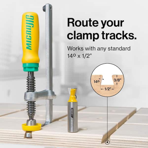 Microjig MATCHFIT Dovetail Clamps - Versatile, Track-Free Clamping