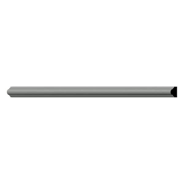 Ekena Millwork 0.625 in. D x 0.625 in. W x 94.5 in. L Primed Polyurethane Panel Moulding