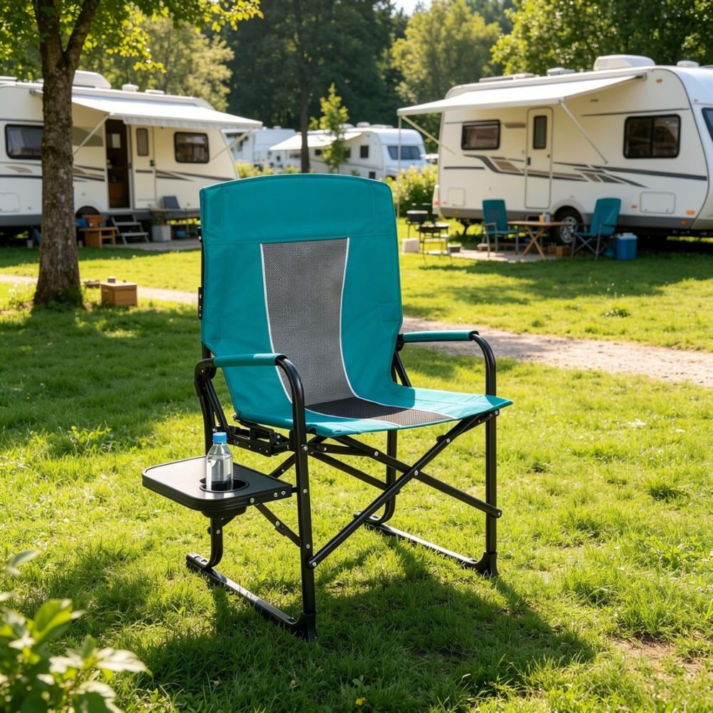 Outdoor Camping Directors Chair, 250 LBS, Oversized Portable