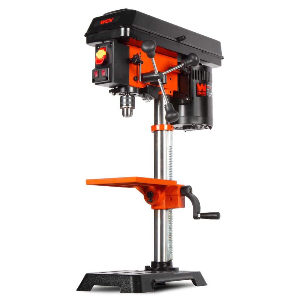 WEN 10 in. Cast Iron Benchtop Drill Press, 6.2-Amp 5-Speed Motor