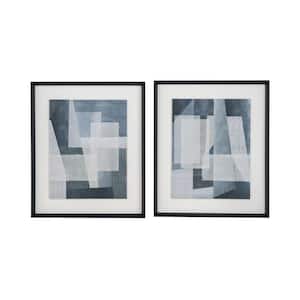 2 Piece Framed Abstract Art Print 24.6 in. x 20.7 in.