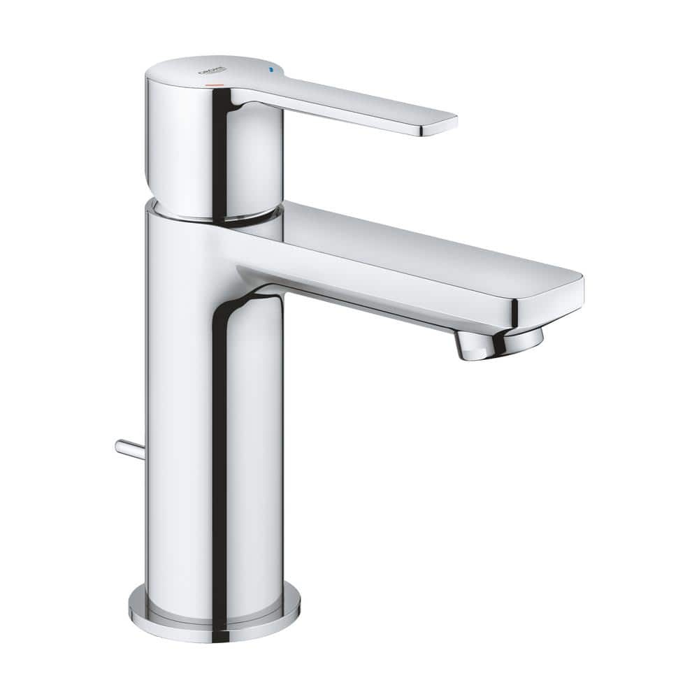 Chrome Single Hole Bathroom Faucet with Drain Assembly