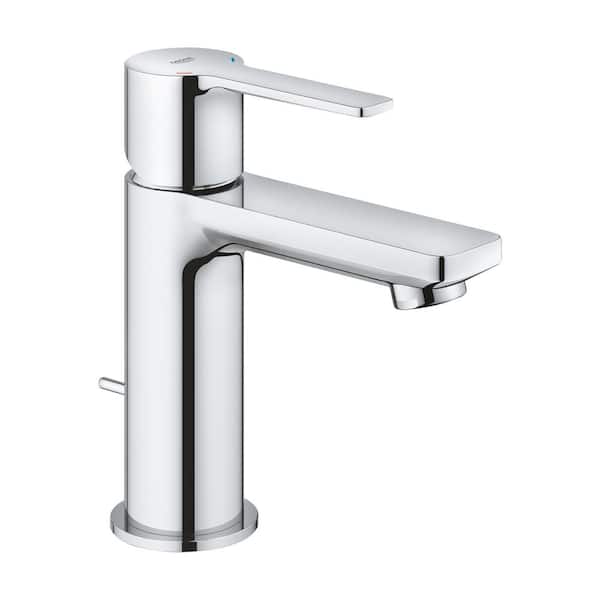 GROHE Lineare Single Hole Single-Handle XS Bathroom Faucet with Drain Assembly in StarLight Chrome