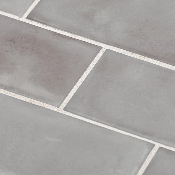 Gris Rustico 3 in. x 6 in. Glossy Textured Ceramic Wall Tile (0.125 sq. ft. /Each)