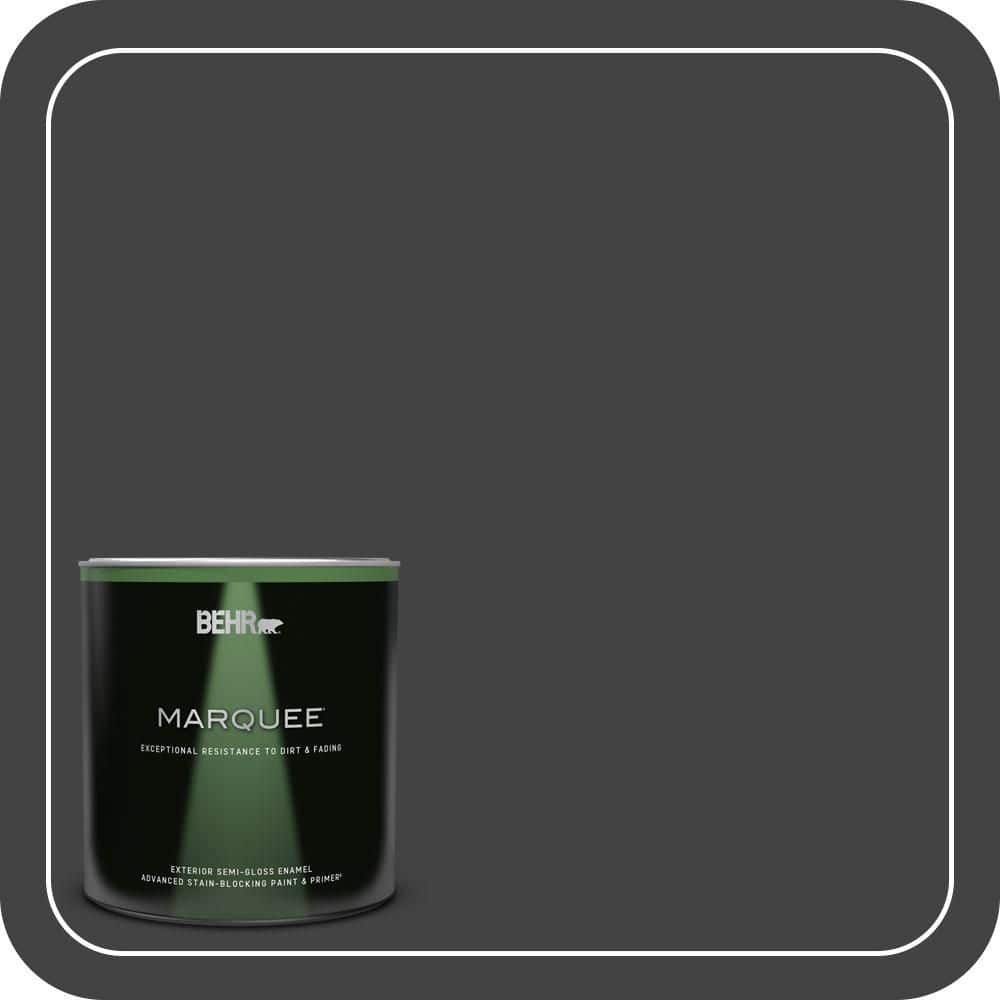 1 qt. #S-H-790 Black Suede Semi-Gloss Enamel Exterior Paint & Primer price history on PriceWatchPro