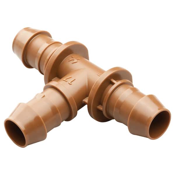 Rain Bird 1/2 in. Barbed Drip Irrigation Tee 4 pk Rain Bird 1/2 in. Barbed Drip Irrigation Tee 4 pk