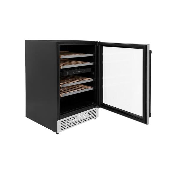 matte black wine fridge