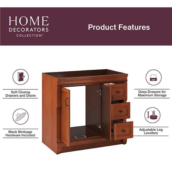 Home Decorators Collection Naples 36 in. W x 21.63 in. D x 34 in